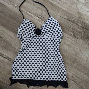 Retro polkadot one-piece